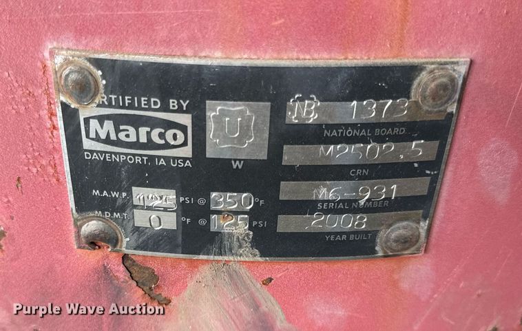 image for item DJ9669 2008 Marco M6-931 blasting pot