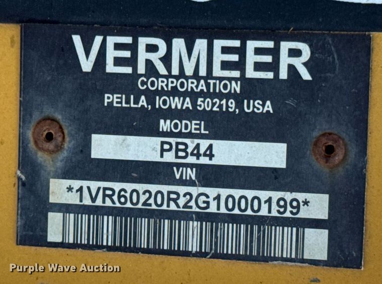 image for item DO0963 2016 Vermeer PTX44 trencher