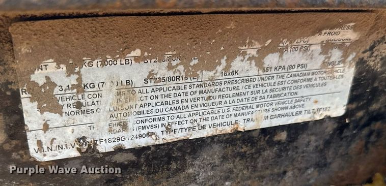 image for item DR2821 2016 PJ tilt deck equipment trailer