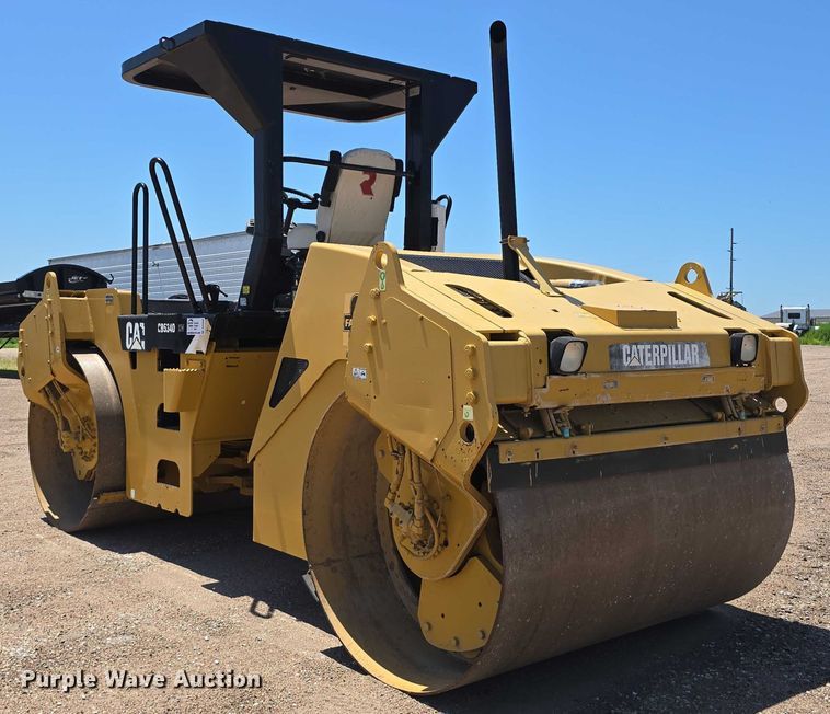 image for item DR3868 2009 Caterpillar CB534D XW double drum vibratory roller