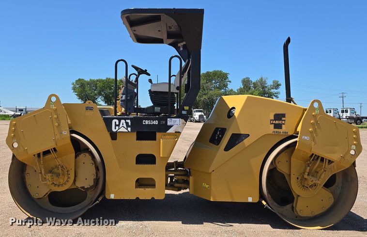 image for item DR3868 2009 Caterpillar CB534D XW double drum vibratory roller