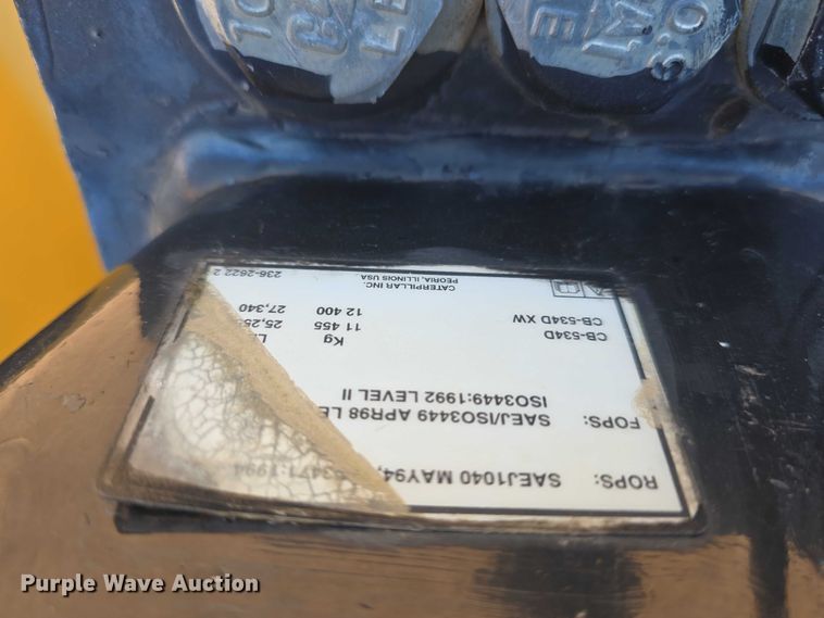 image for item DR3868 2009 Caterpillar CB534D XW double drum vibratory roller