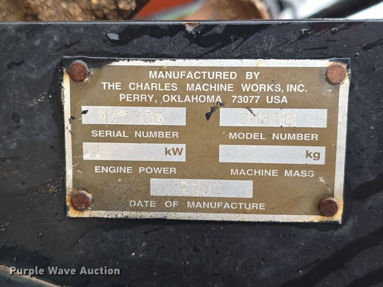 image for item DR3877 2005 Ditch Witch SK500 compact utility loader