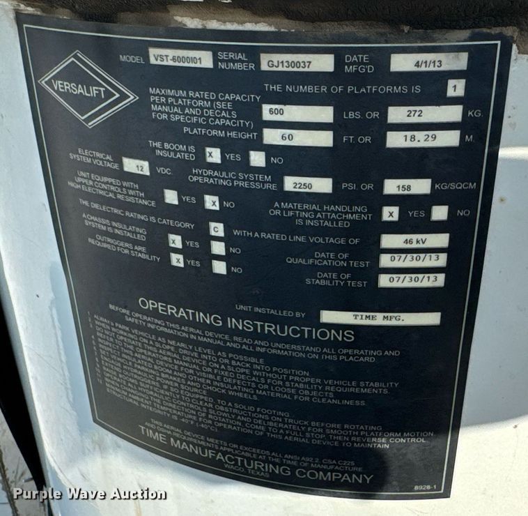 image for item DU9336 2014 Freightliner Business Class M2 bucket truck