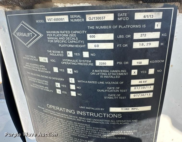 image for item DU9336 2014 Freightliner Business Class M2 bucket truck