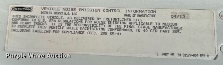 image for item DU9336 2014 Freightliner Business Class M2 bucket truck