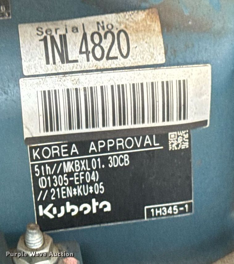 image for item DU9338 2022 Bobcat E26 mini excavator