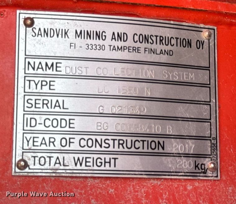 image for item DW3373 2018 Sandvik Pantera DP1100i top hammer drill