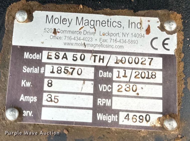 image for item DW3375 2018 Moley Magnets ESA50TH/100027 magnet