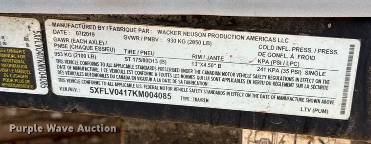 image for item DW5119 2019 Wacker Neuson LVT6 light plant