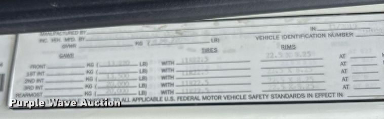 image for item DW7180 2020 Mack Granite semi truck