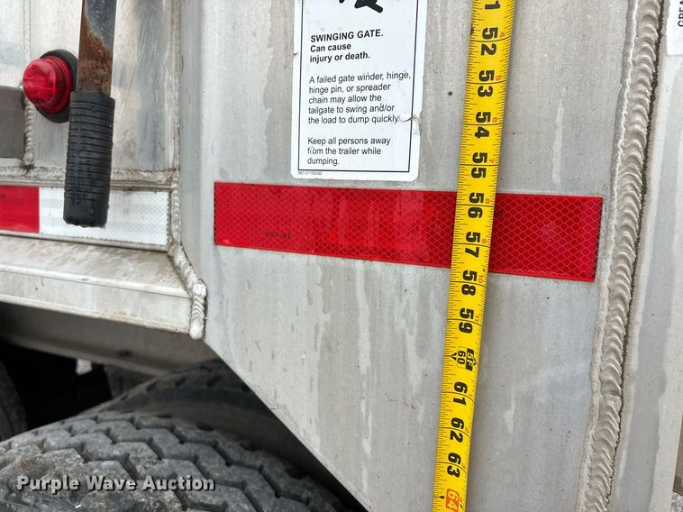 image for item DW7182 2015 East Genesis end dump trailer