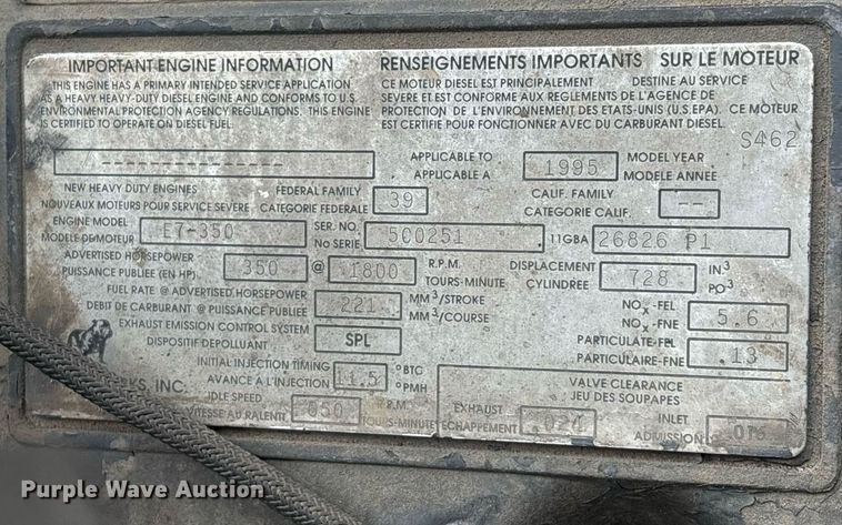 image for item DW7188 1995 Mack RD dump truck