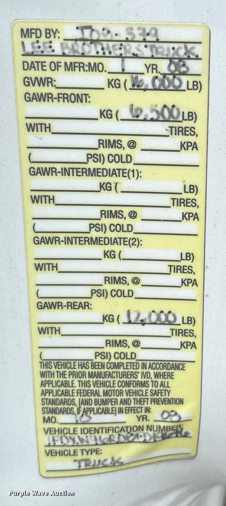 image for item DW7189 2008 Ford F450 Super Duty XL flatbed truck