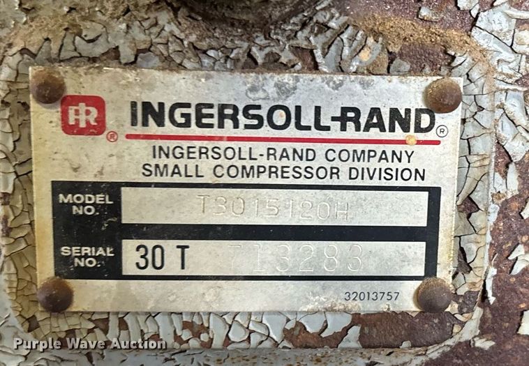 image for item DW7203 Ingersoll Rand T30 air compressor
