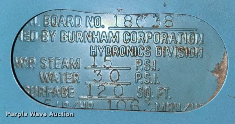 image for item DW7215 Burnham 4FL-127-40-G-GP boiler