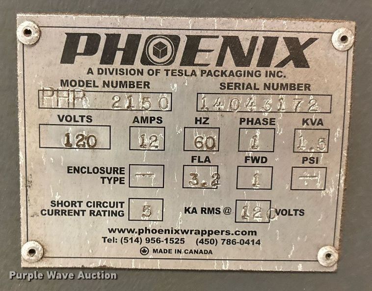 image for item DW7216 Phoenix PHP 2150 material wrapper