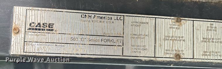 image for item DW7218 Case 586G forklift