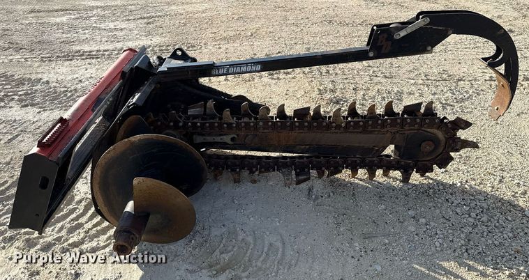 image for item DX5645 Blue Diamond 131230 skid steer trencher