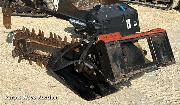 image for item DX5645 Blue Diamond 131230 skid steer trencher