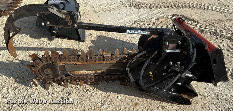 image for item DX5645 Blue Diamond 131230 skid steer trencher