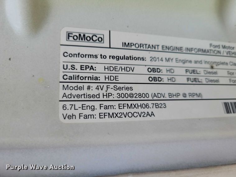 image for item DX7149 2014 Ford F550 utility / service truck