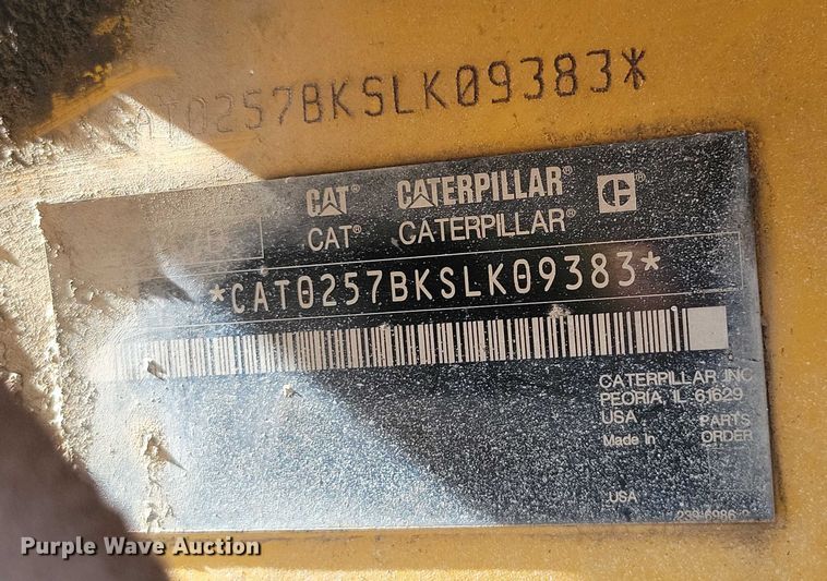 image for item DX7152 2009 Caterpillar 257B2 tracked skid steer loader