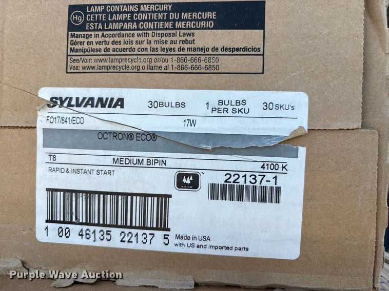 image for item DX8041 (2) pallets of light fixtures  