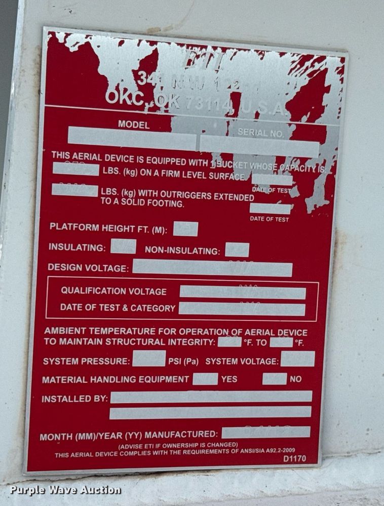 image for item DY0044 2012 Ford F550 Super Duty bucket truck