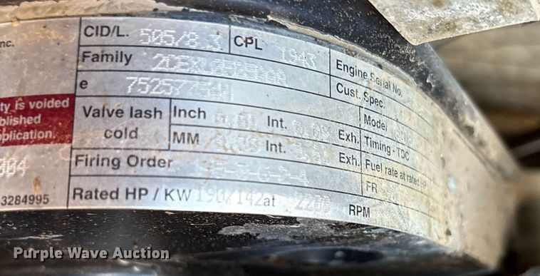 image for item DY0729 2004 Case 865 motor grader