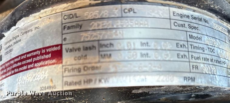 image for item DY0729 2004 Case 865 motor grader