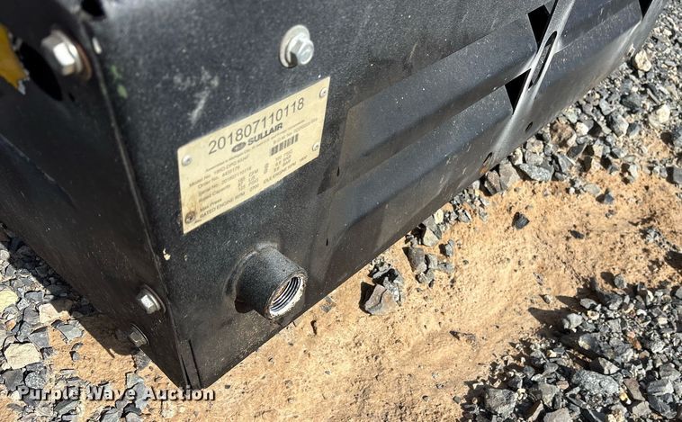 image for item DY0789 2018 Sullair 185 air compressor