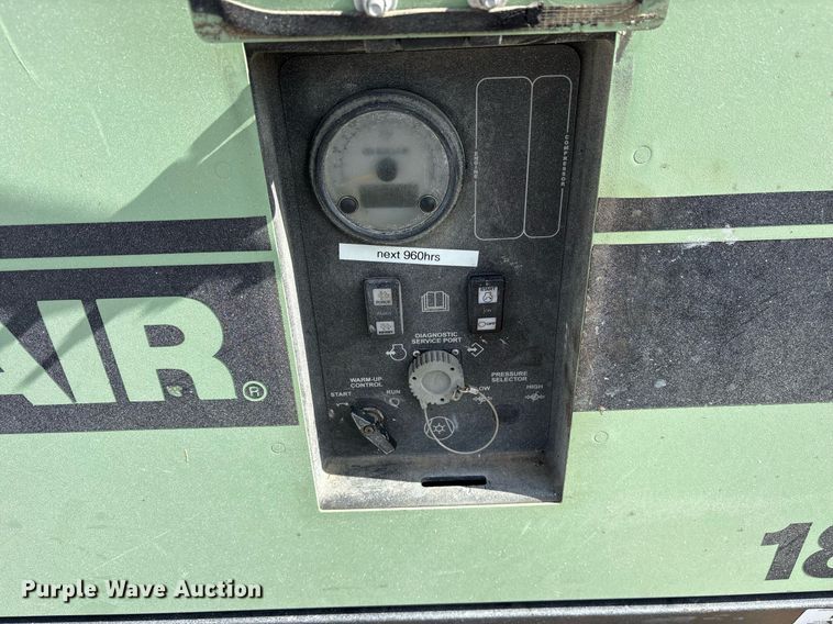 image for item DY0789 2018 Sullair 185 air compressor