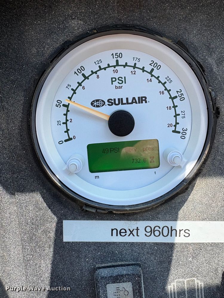 image for item DY0789 2018 Sullair 185 air compressor