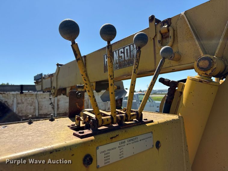 image for item DZ8637 1968 Hanson HT5A crane truck