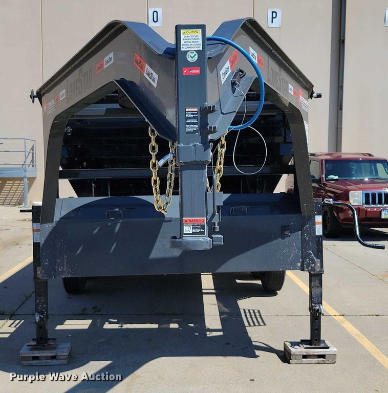 image for item EA2470 2024 Metalium Industries Lone Star roll off dumpster trailer