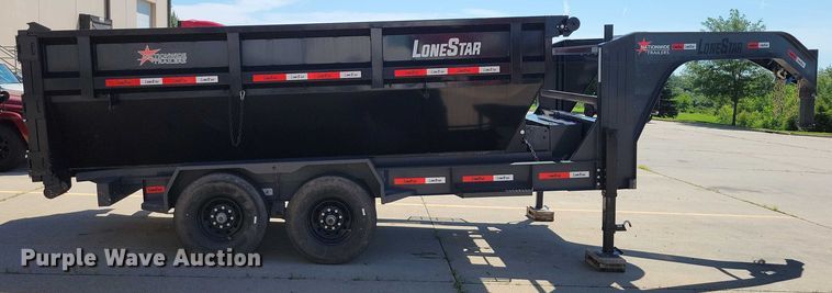 image for item EA2470 2024 Metalium Industries Lone Star roll off dumpster trailer