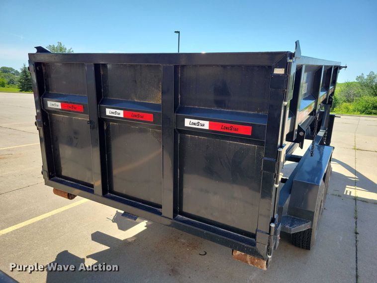 image for item EA2470 2024 Metalium Industries Lone Star roll off dumpster trailer