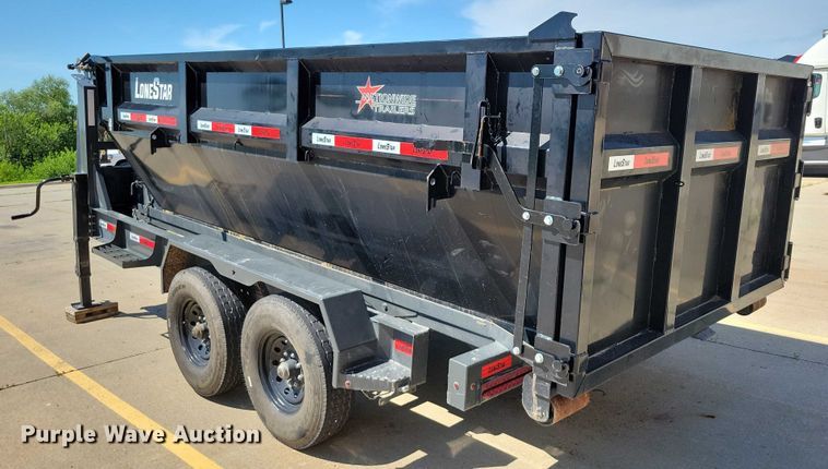 image for item EA2470 2024 Metalium Industries Lone Star roll off dumpster trailer