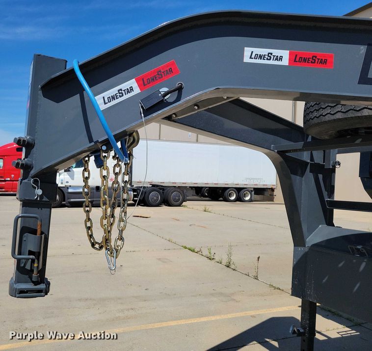 image for item EA2470 2024 Metalium Industries Lone Star roll off dumpster trailer