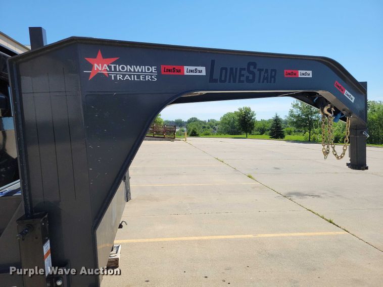 image for item EA2470 2024 Metalium Industries Lone Star roll off dumpster trailer