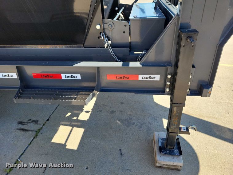 image for item EA2470 2024 Metalium Industries Lone Star roll off dumpster trailer