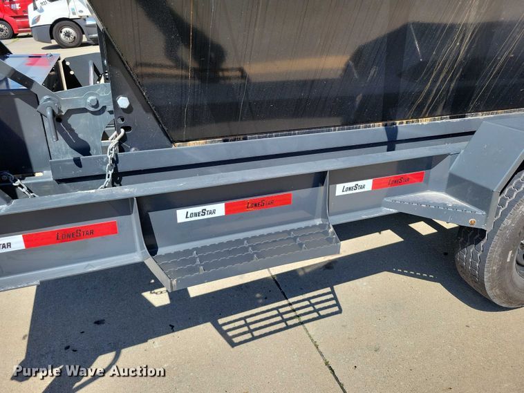 image for item EA2470 2024 Metalium Industries Lone Star roll off dumpster trailer