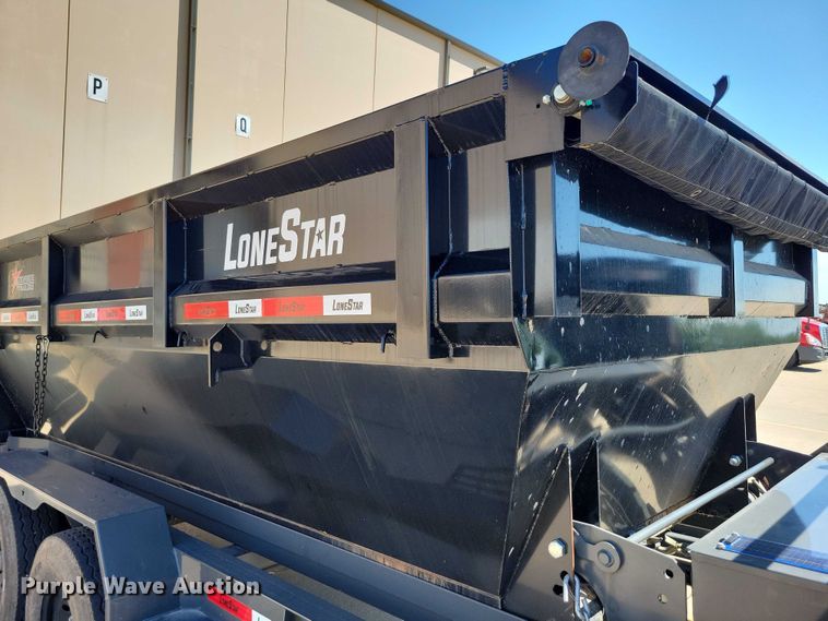 image for item EA2470 2024 Metalium Industries Lone Star roll off dumpster trailer
