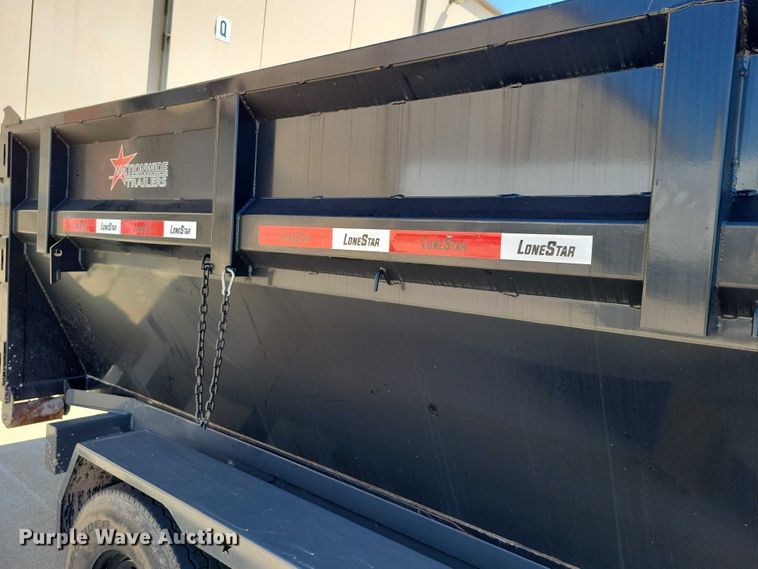 image for item EA2470 2024 Metalium Industries Lone Star roll off dumpster trailer