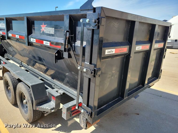 image for item EA2470 2024 Metalium Industries Lone Star roll off dumpster trailer