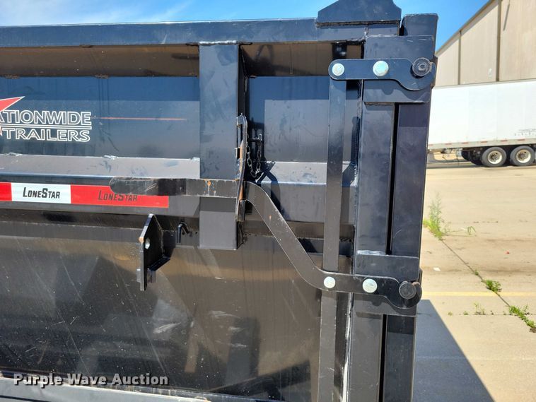 image for item EA2470 2024 Metalium Industries Lone Star roll off dumpster trailer