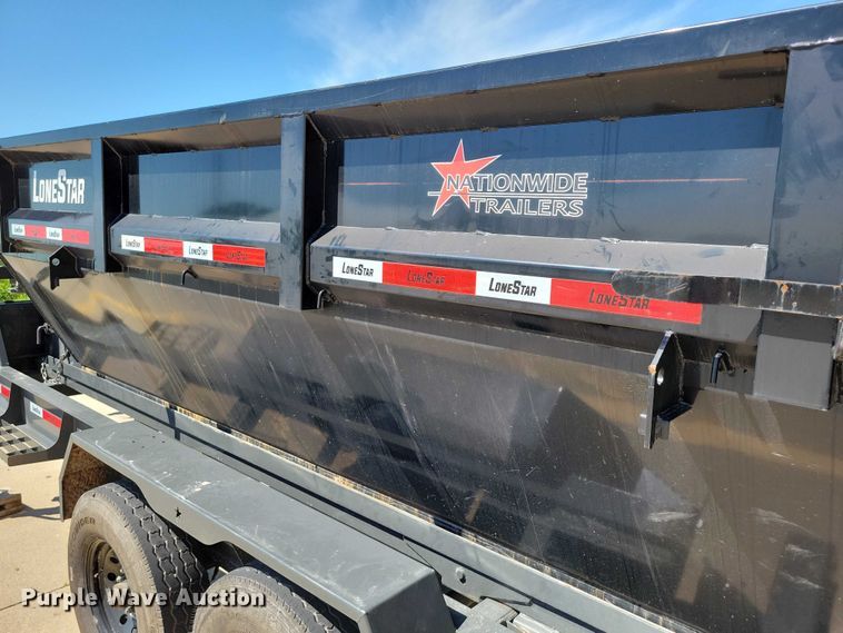 image for item EA2470 2024 Metalium Industries Lone Star roll off dumpster trailer