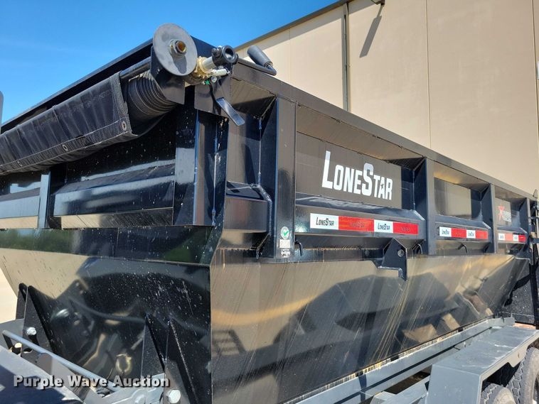 image for item EA2470 2024 Metalium Industries Lone Star roll off dumpster trailer