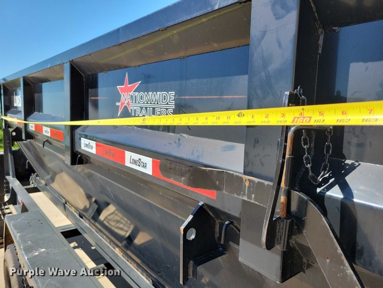 image for item EA2470 2024 Metalium Industries Lone Star roll off dumpster trailer